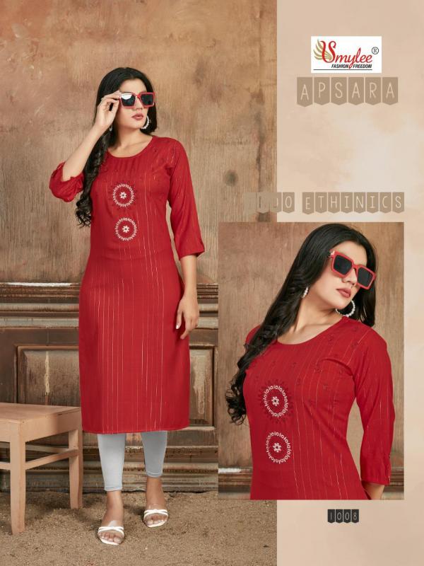 Smylee Apsara Fancy Rayon Embroidery Kurti 